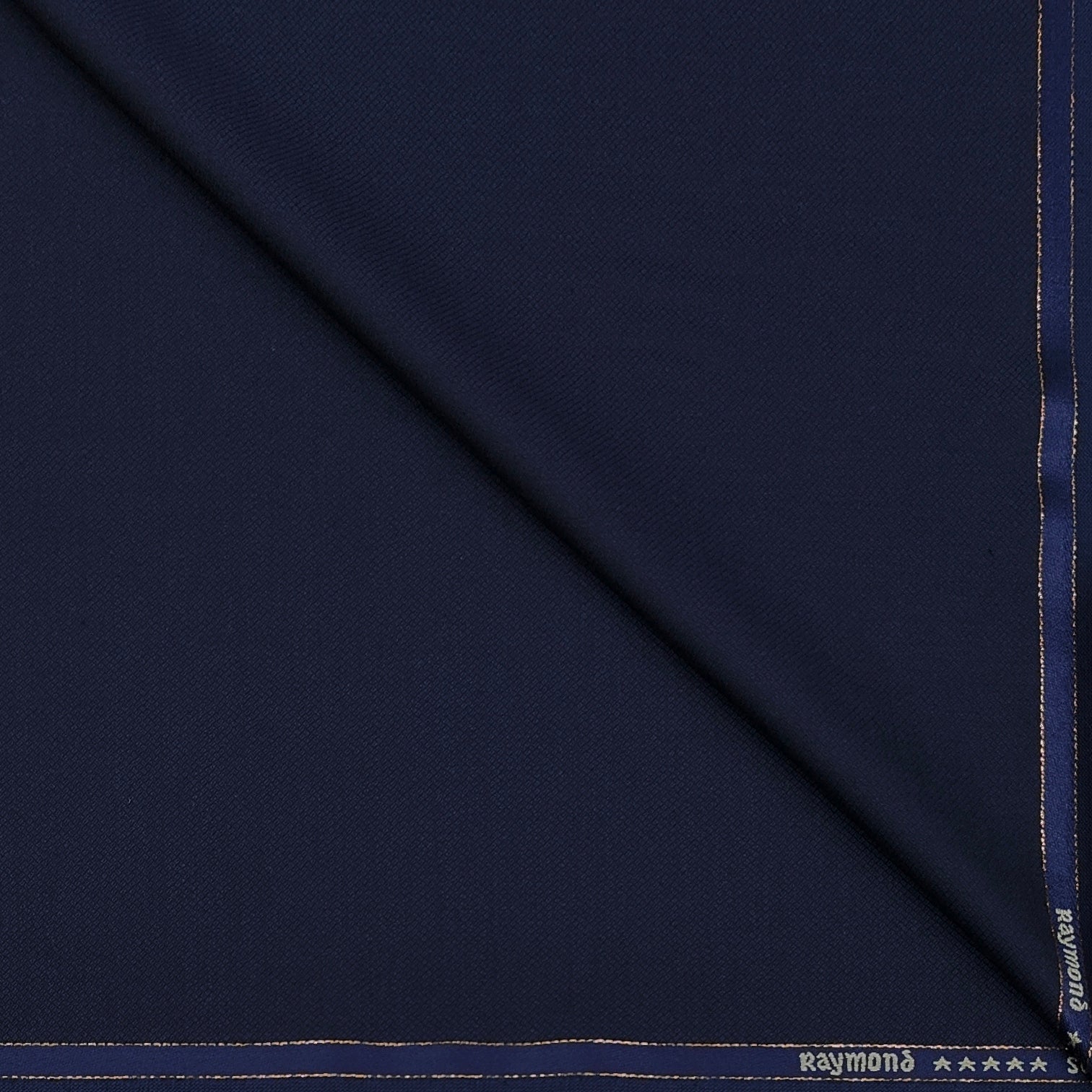 Raymond Exotic Premium Super 160s Count 70% wool Dobby Suiting Fabric Colour Dark Blue